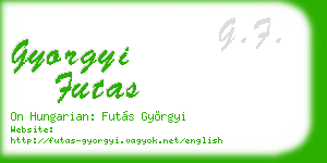 gyorgyi futas business card