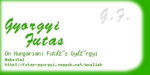 gyorgyi futas business card